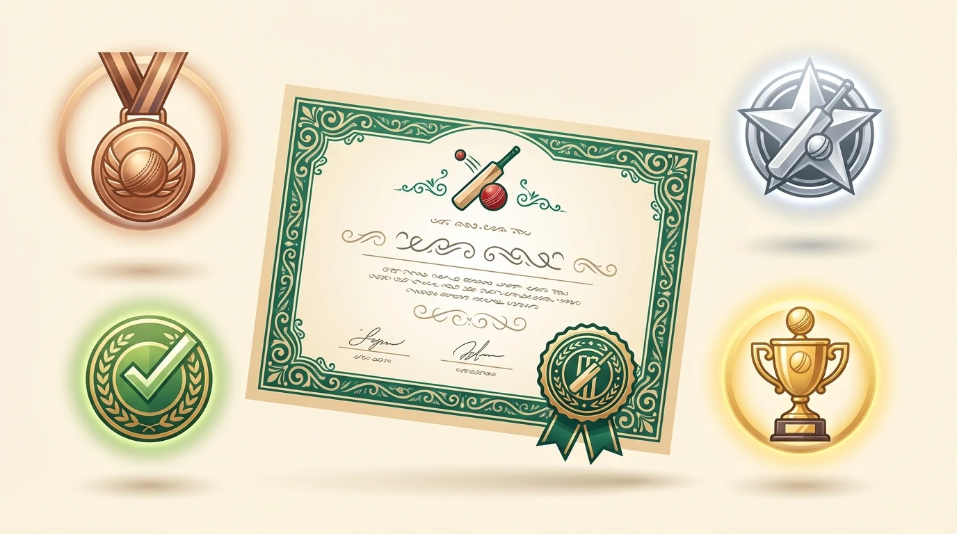 Certificates and achievement badges