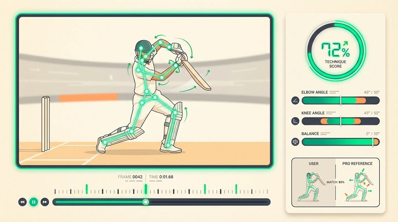 Video analysis with skeleton tracking and technique scores